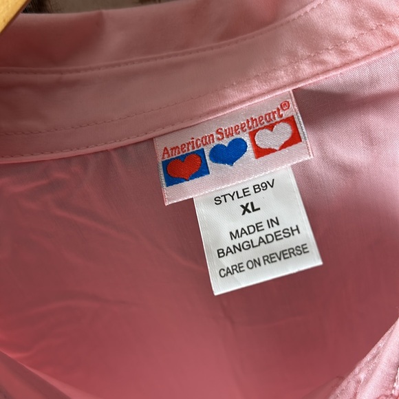 American Sweetheart XL pink button down casual shirt - Picture 7 of 15